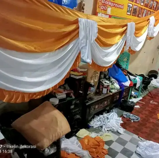 dekorasi rumbai tenda paket 5 meteran tinggi 75/80cm 5