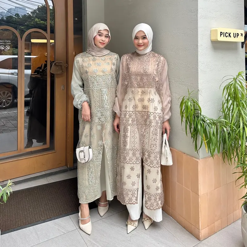 CALULA OUTER DRESS / OUTER ORGANZA BORDIR / OUTER SILANG PREMIUM 4