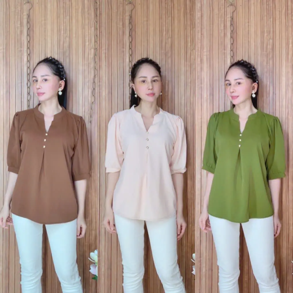 ÁO CỔ TRỤ TRƠN MẪU TRUNG NIÊN MỚI