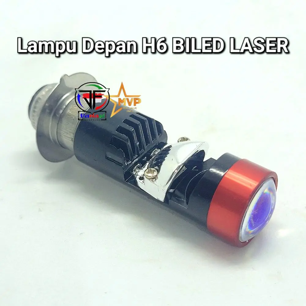 H6 BILED Projector Super Bright Terang Universal H6 Warna Putih-Kuning bisa Untuk Semua Motor arus Ac Dc Kendaraan Motorcycle Headlamp Accesories Car Lampu