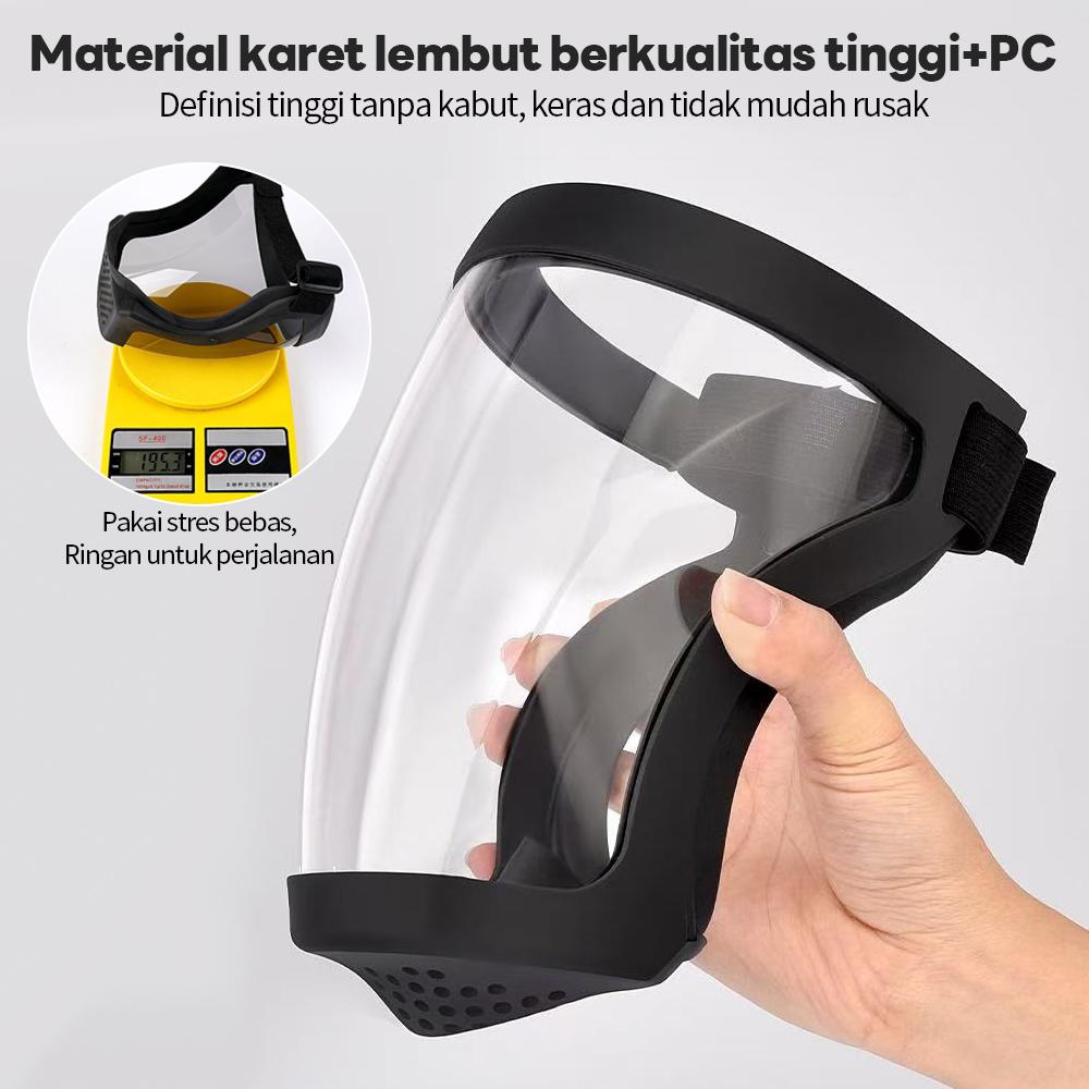 Pelindung Wajah Pelindung Wajah Penuh Masker Keselamatan Transparan Dengan Filter Tahan Percikan Minyak Penutup Kepala Anti-kabut Kacamata Pelindung Kerja Pelindung Wajah Pelindung Wajah Akrilik Topeng untuk bersepeda di luar ruangan Outdoor Pelindung Wajah Pelindung Wajah Penuh Masker Keselamatan Transparan Dengan Filter Tahan Percikan Minyak Penutup Kepala Anti-kabut Kacamata Pelindung Kerja Pelindung Wajah Pelindung Wajah Akrilik Topeng untuk bersepeda di luar ruangan Outdoor