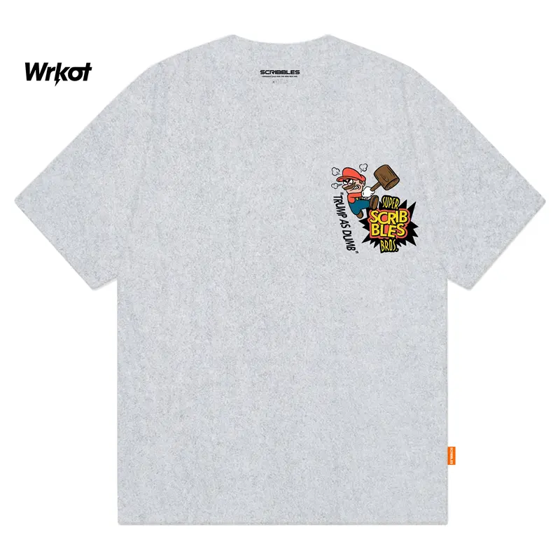 ( Gratis Stiker ) Scribbles Kaos Pria & Wanita Lengan Pendek T-shirt Regular TRUMP Misty Katun Combed 24s (BISA COD) 1