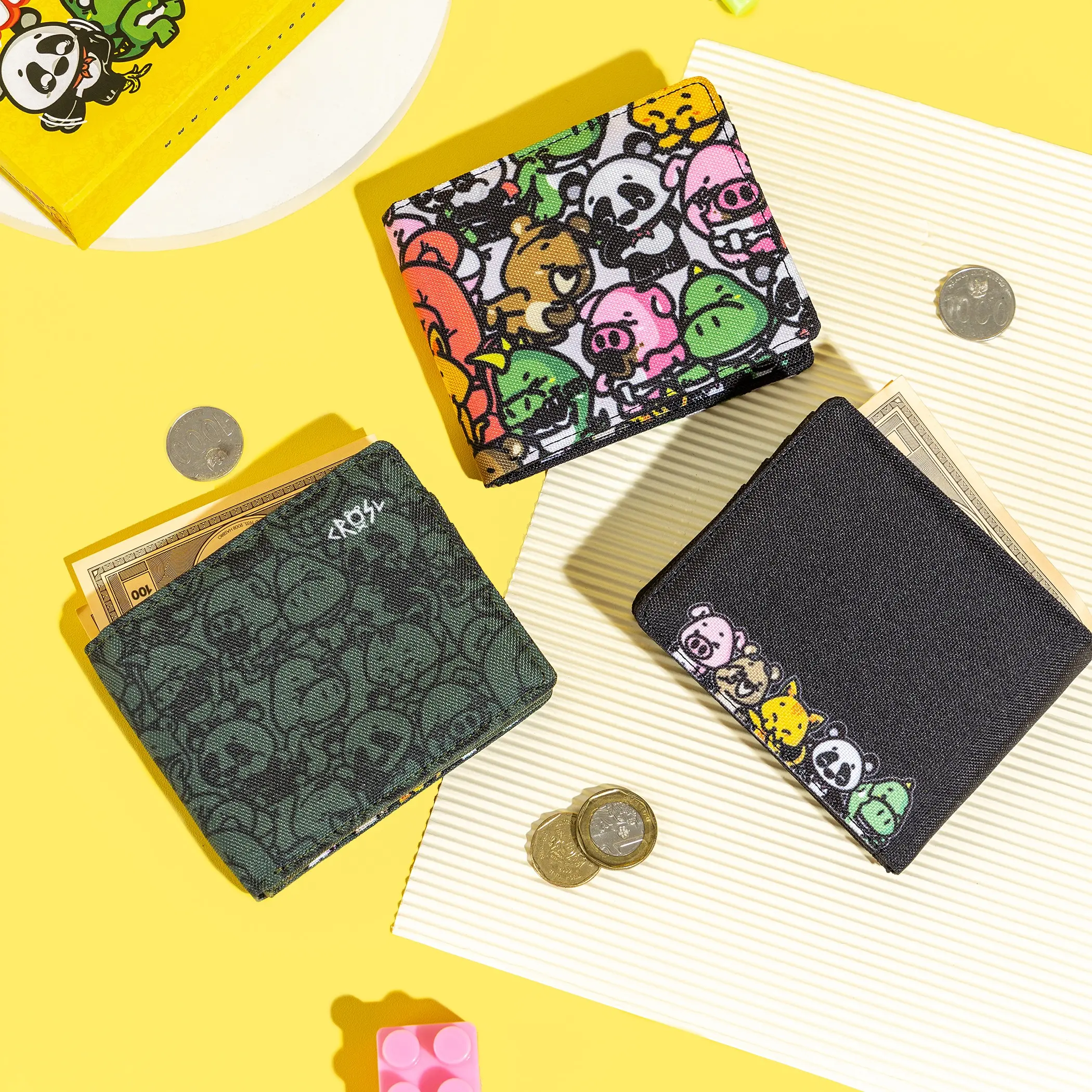 CRSL Wallet | Dompet Lipat Kartu | Tempat Uang | Card Holder Unisex Pria Wanita | bukan Kulit