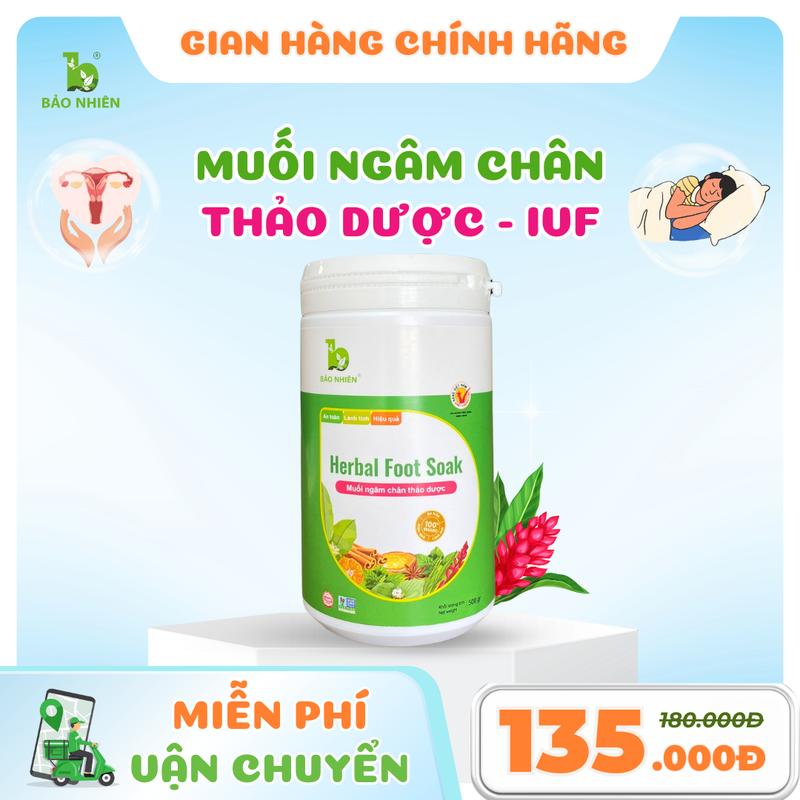   MUA 3 GIẢM 50%  Muối ngâm chân thảo dược Bảo Nhiên IVF hỗ trợ mẹ LÀM ẤM VÙNG CHỨA BÉ - TĂNG KHẢ NĂNG ĐÓN BÉ 