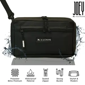 Tas Selempang Pria Highmore JOEY Premium Waterproof - Cowok, Slingbag - Minimalis dan Simple