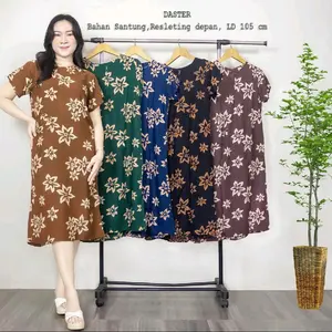Daster rayon kekinian busui ressleting depan Bumil