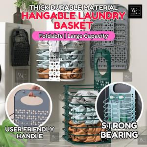 Thick Durable Hangable Laundry Basket Foldable Extra Large Capacity User Friendly Multipurpose Sleek Strong Bearing Bakul Dobi Tebal Tahan Lama Boleh Digantung Boleh Dilipat Kapasiti Sangat Besar Mesra Pengguna Serbaguna Reka Bentuk Kemas Beban Kuat