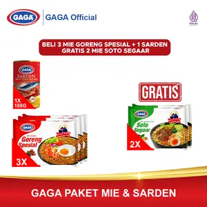 [BELI 4 DAPAT 6] Paket Mie Ausie+ Sarden GAGA Saus Tomat & Cabe