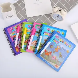 GROSIR Magic Water Drawing Book Mainan Edukasi Anak Laki-Laki dan Perempuan Buku Gambar Mewarnai Anak Coloring Books Set Hadiah Pendidikan Toys