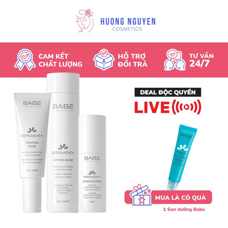 Kem dưỡng Babe Depigment 40ml Lotion Babe Depigment 150ml Serum Babe Depigment 30ml