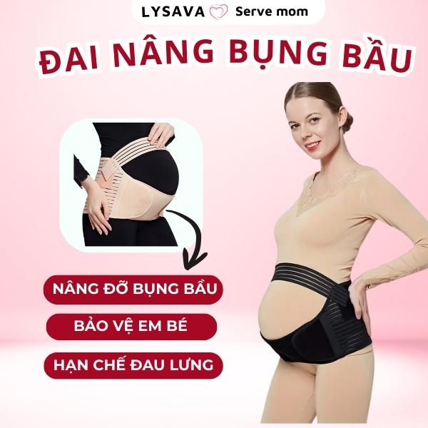 Đai Bụng Bầu Lysava Nâng Đỡ Bụng Bầu Giảm Đau Lưng Co Giãn Tốt Dễ Điều Chỉnh An Toàn Cho Mẹ Và Bé Suốt Thai Kỳ DB1