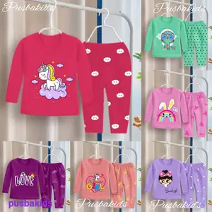 Setelan anak perempuan / pakaian baju anak cewek lengan panjang Fashion