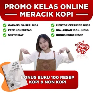 Buku Resep 100 Menu Kopi dan Non Kopi 51 Halaman Cuan