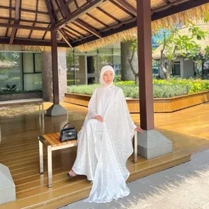 Abaya  Outer aurora set inner Raya Series By hayathijab.id Muslim Wanita Gamis Dress Panjang Dewasa Mewah gamis kekinian luxury flowy