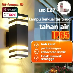 【Garansi 10 tahun】Lampu Dinding TamanOutdoor Waterproof 24W LED Lampu Hias Dinding Lampu Tiang Teras Rumah lampu taman