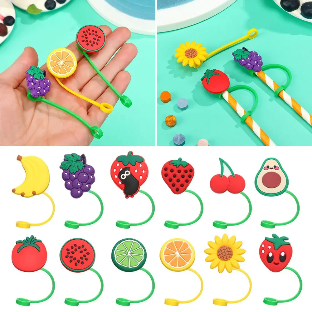 Silicone Reusable Dust-proof Straw Tips Cover Kitchen Tool Tips Cover Splash Proof Plugs Drinking Dust Cap Straw Plug