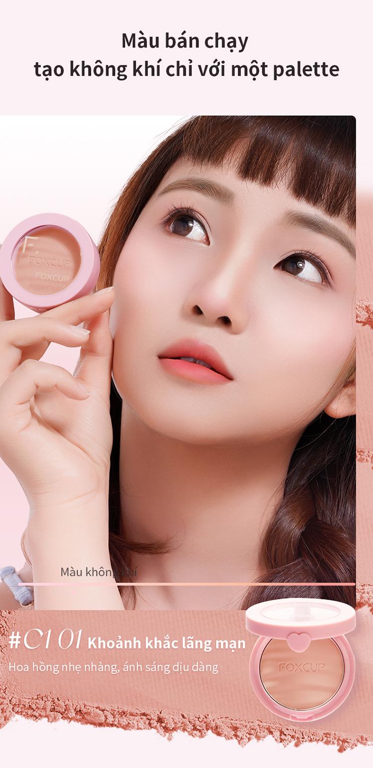 Product Introduction of 【F-Sale】FOXCUP Má Hồng Co Giãn Màu Sắc Tự Nhiên, Tạo Điểm Nhấn Sáng Bóng Và Tạo Khối - Hàng Chính Hãng【Giao hàng siêu tốc】 5