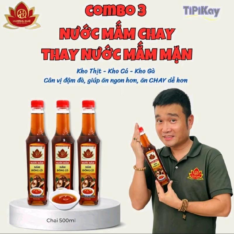 Combo 3 Nước Mắm Chay Đông Cô 500ml Nước Sốt Gia Vị Chay