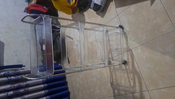 Product Review of 【SPESIAL Live COD 24 Shipping】AONEZ Rak Troli Susun Stainless steel RakKosmetik Serbaguna Rak kamar mandi Rak Salon Trolley Dengan Keranjang jaring akrilik transpara rak meja aesthetic from R**n 1