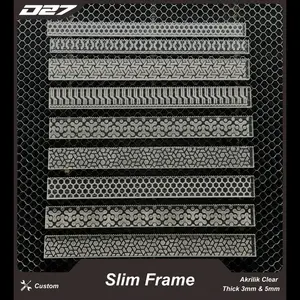 D27 Garage D27 Slime Frame Akrilik Motif Rapat Variasi Model 2mm 5mm Panjang 200mm 350mm 500mm Bahan Modifikasi Lampu
