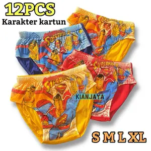 Lusinan celana dalam anak laki laki karakter kartun superhero katun murah TK SD balita Motif