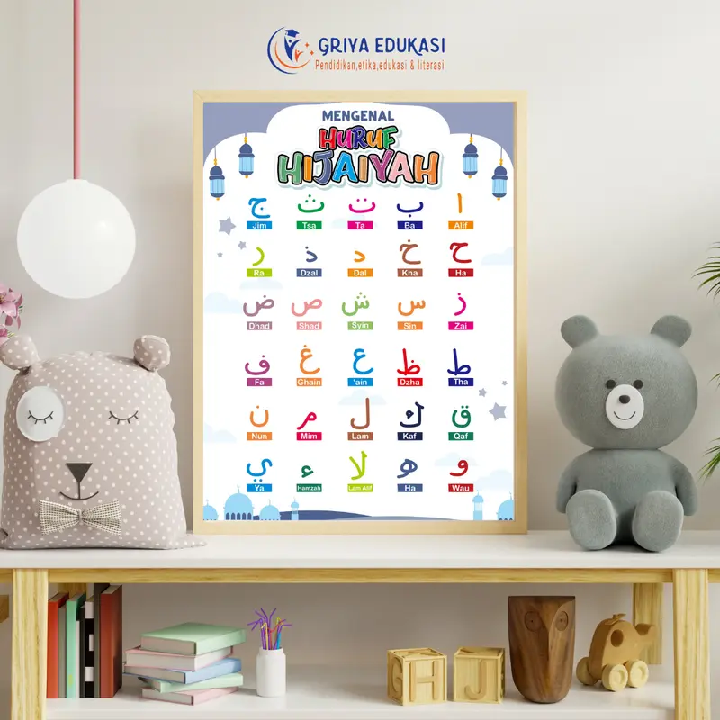 Poster Edukasi Anak Wipe Clean Best Seller 4