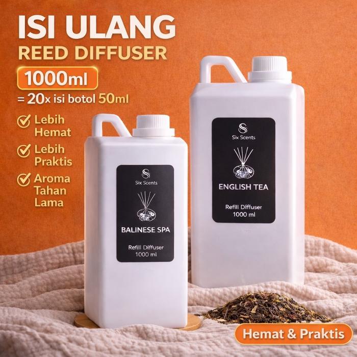 Jual Refill Reed Diffuser 1000ml Isi Ulang Pengharum Ruangan Aroma ...