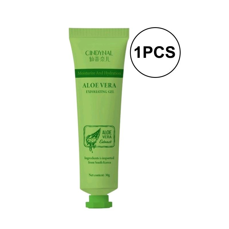 Paket Hemat 3 Pcs ALOEVERA EXFOLIATING GEL WHITENING Moisturize Perontok daki  Kosmetik Licorice exfoliating  gel 6