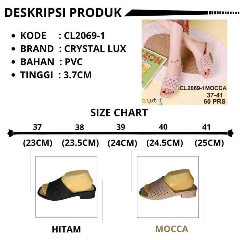 Sandal Selop Wanita Model Sorong | Sandal kekinian | CL2069-1 4
