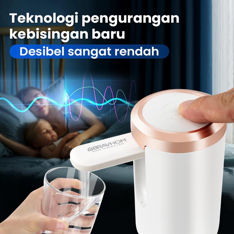 Product Introduction of (COD)Bravhom Pompa Galon Electric Dapat Dilipat USB Dispenser Portable Galon Air Elektrik 54
