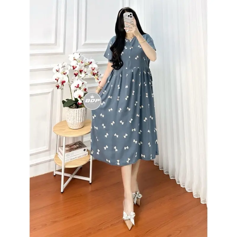 Daster Chibi Rayon Harian Santai Wanita Motif Pita Busui Resleting Depan Daster Wanita Lengan Pendek Ld 110 Baju Wanita Harian Murah Adem Baju Tidur Wanita Rayon Kekinian Terbaru Nyaman Batik Wanita Dress Kekinian Busui Bumil 2