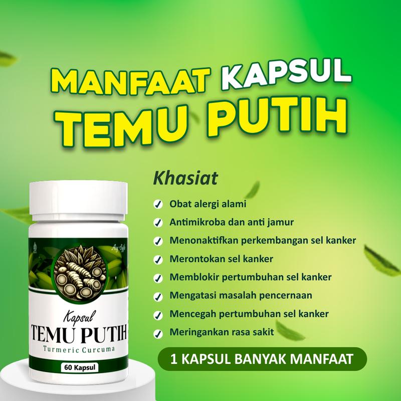 Kapsul Herbal Temu Putih/Curcuma Zedoaria 60 kapsul original 2