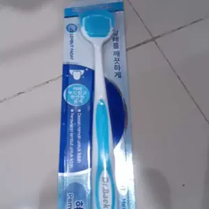 Dr.Baek Pembersih Lidah Profesional Silikon Lembut Tongkat Ajaib untuk Pembersihan Ganda & Napas Segar DrBaek Halal Mudah Digunakan Gel Pembersih Lapisan Lidah tongue cleaner  tongue scrapers