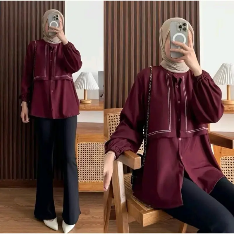 VAILIS TRIANA BLOUSE SHAKILLA LAYER NEW Atasan