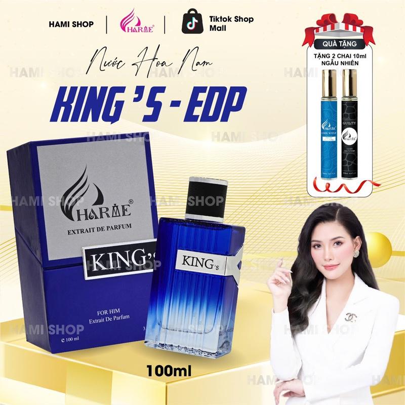 Nước hoa Nam KING 100ML tặng 2c 10ml Xịt Thơm - Nước Hoa Nam Thơm Lâu CHARME PERFUME