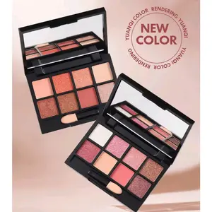 Eyeshadow 8 colors brush Waterproof Pallate ( Free Kuas )