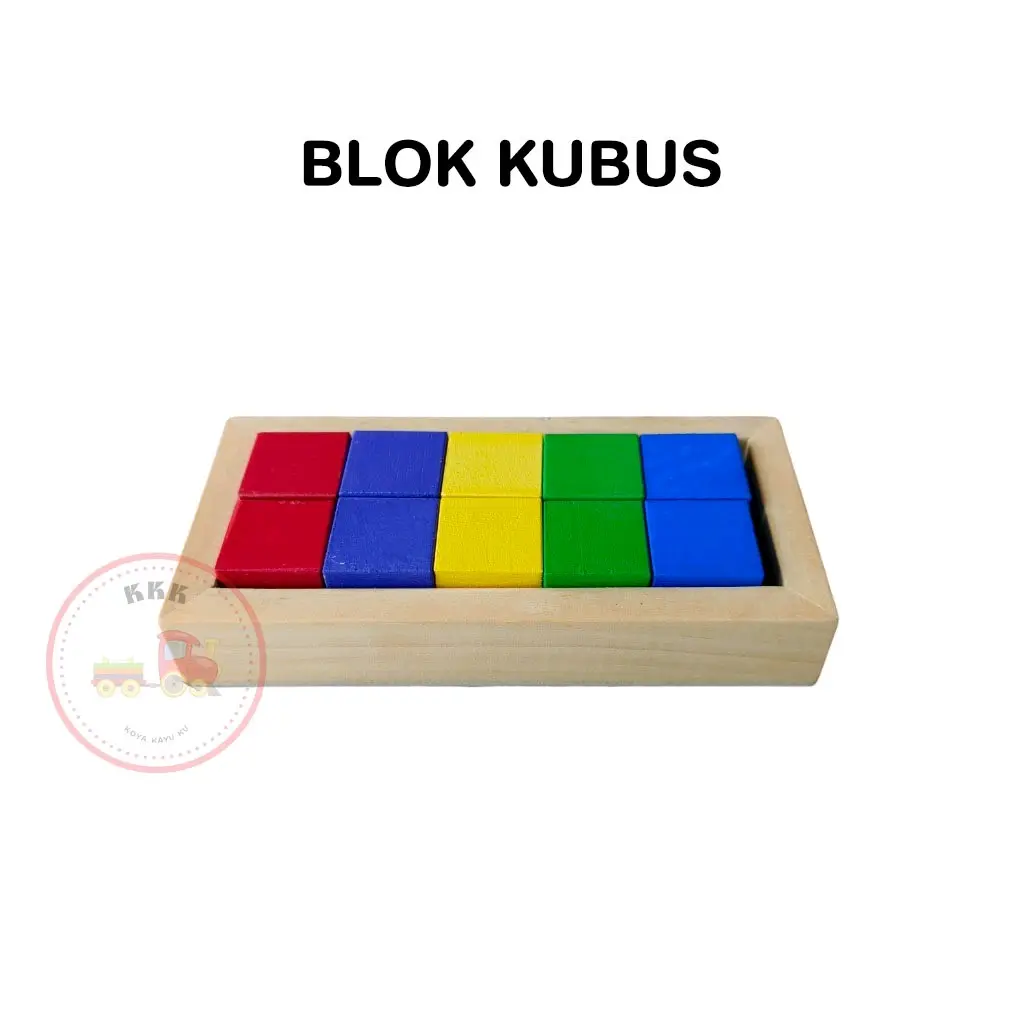 Balok Kubus 3x3x3 Warna Isi 10pcs Anak Mainan