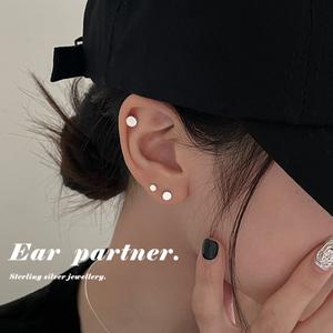 EAR PARTNER-耳穴用ピアス、寝る時も取りなくていい、高級感のある女性用フラットボトム耳骨スタッズ、男性用コチラースタッズ（eh-2057）