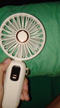 Product Review of CID39 Kipas Angin Lipat Mini Portable LED Display 5-Speed Wind Adjustment Kipas Genggam Kipas Kecil Foldable from s**a 2