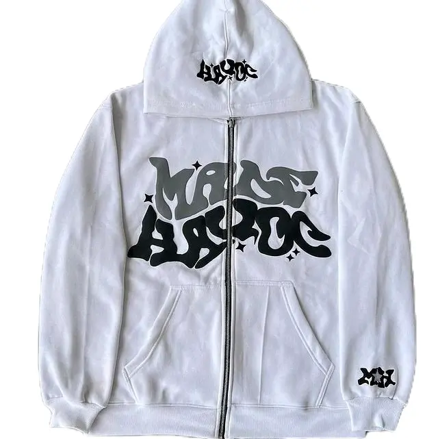 Jaket Hoodie Vintage Jumper Tebal Gramasi 280 Premium by Dayli Unisex M - XXL Pria Wanita Fleece Sweater Distro Zipper Hitam y2k cowok menyala klasik Aesthetic Oversize