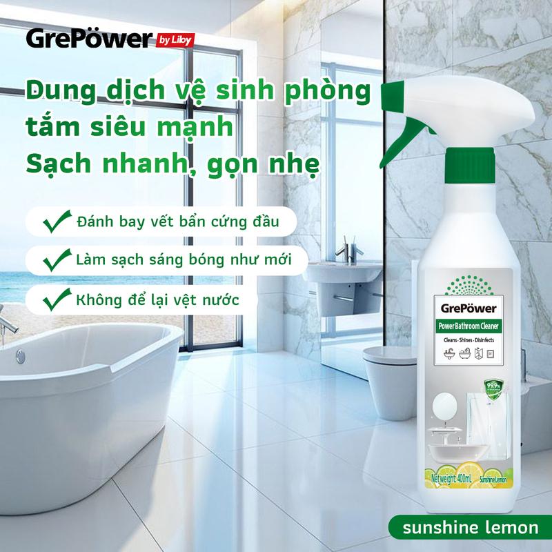 【Liby Dung dịch tẩy rửa đa năng – dùng cho toilet, nhà bếp, đồ gia dụng, kính, phòng vệ sinh, vòi nước, sàn gạch – tẩy sạch và khử khuẩn.-D