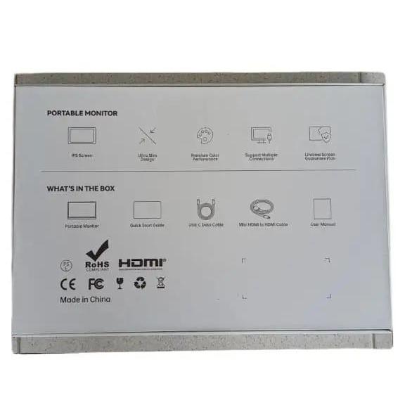 Portable Monitor 15.6 Inch 4K HDR Ultra Slim - Layar Eksternal Laptop, HP & Konsol Game