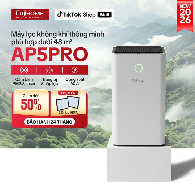 Máy lọc không khí Fujihome AP5PRO kết nối Wifi thông minh