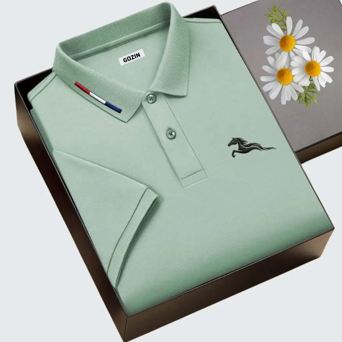 Áo polo nam cao cấp [Tặng Kèm Hộp Quà Xịn] có cổ Vải cá sấu FeelMax thoáng mát GOZIN STORE-JA25