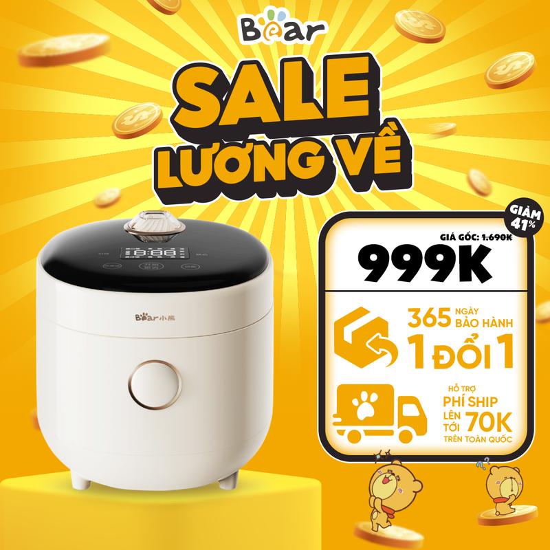 Nồi cơm điện mini Bear DFB-C16K1 (1,6 lít) Nấu Cơm Cooker