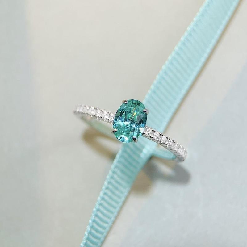 Product Introduction of 【T8】925 Sterling Silver Oval Shape CZ Ring 2