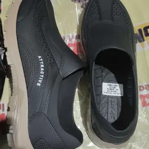 Rumahkaki - Sepatu Kerja Pria Slip On Pantofel Sepat Karet Casual Anti Air Anti Slip ATT SMH 969