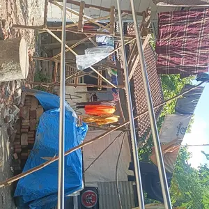 spRak Jemuran Baju Lipat Stainless Steel MAMAMI MALL - Tahan Karat, Tahan Angin, Bukaan Tabung Menebal, Kapasitas Besar, Kokoh dan Tahan Lama Besi Pakaian Stand