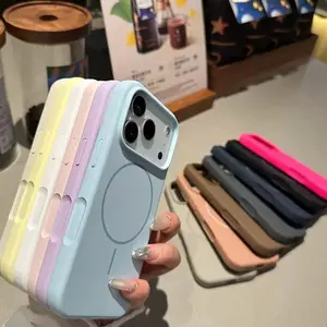 CASE COMPATIBLE FOR IPHONE 11 12 13 14 15 16 16E 17 17 PRO AIR PROMAX SILICONE MAGNETIC ANTI NODA Softcase Premium Magsafe Anti Panas dan Jamur  TP04