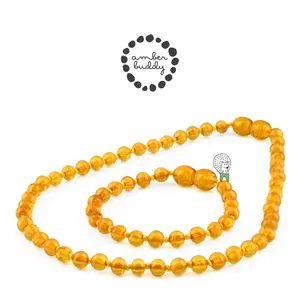 Amber Buddy | XB54LC Kalung & Gelang Amber Bayi Light Conac - 32cm & 14cm